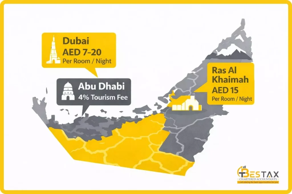 How Dubai’s Tourist Tax Compares to Other Emirates and Countries