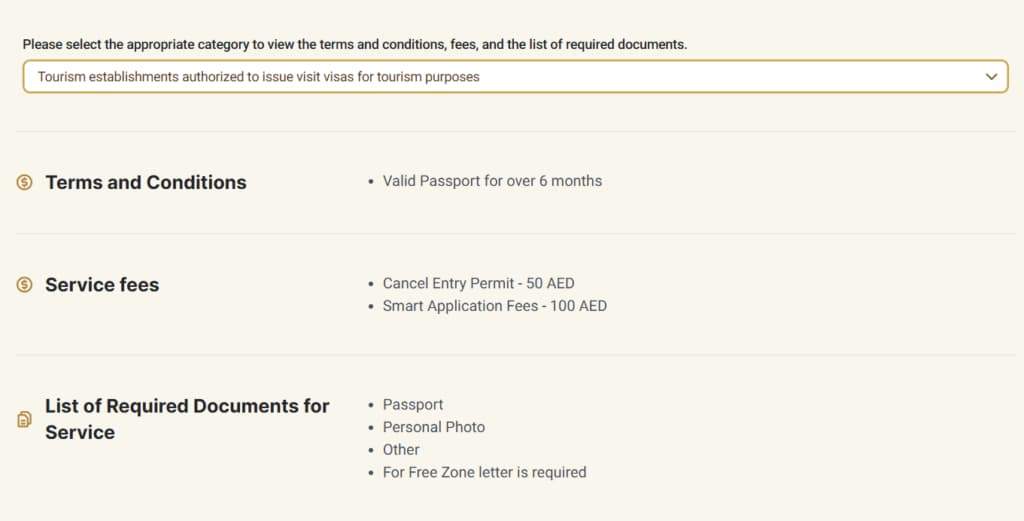 visa cancellation requiremnets 