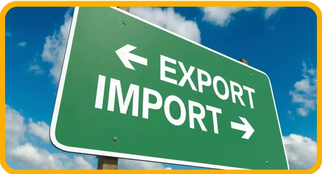 import export written in board