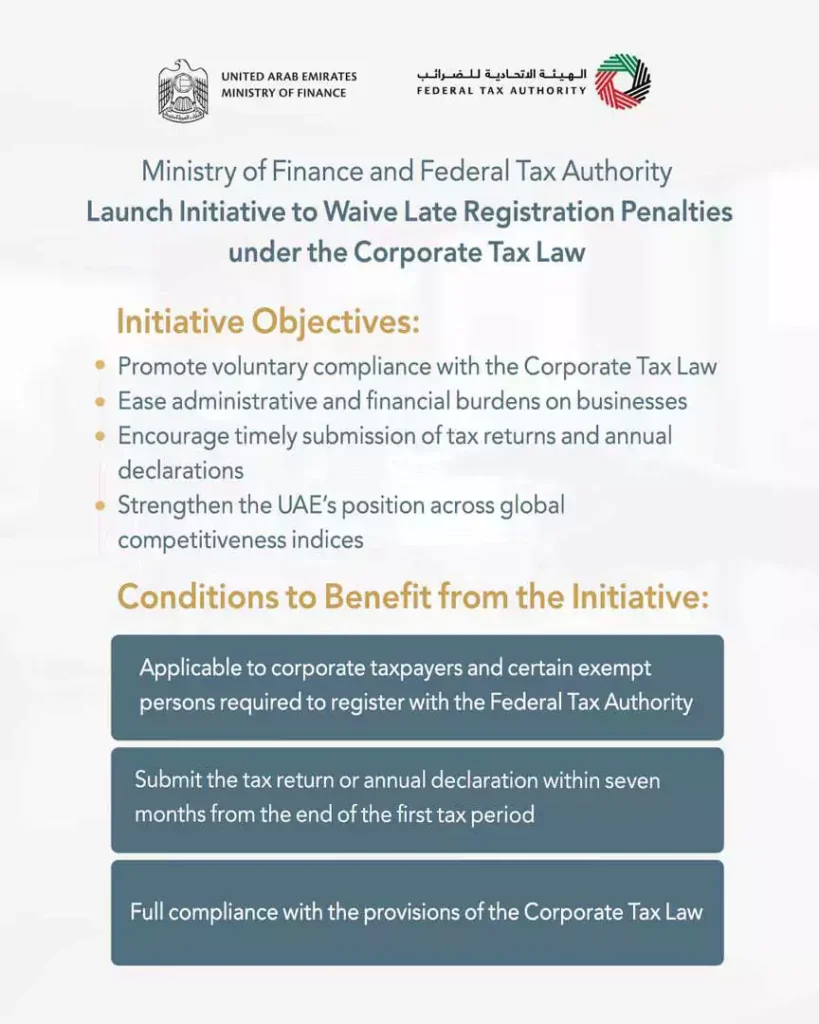 ministry of finance and federal tax authority Launch waiver tax registration penalities