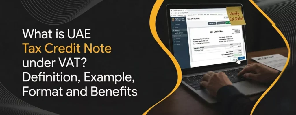 What is UAE Tax Credit Note under VAT Definition, Example, Format and Benefits