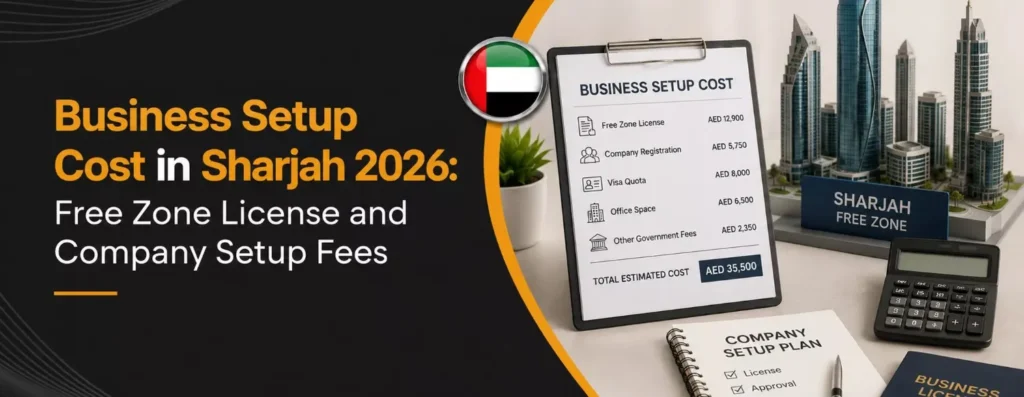 Business Setup Cost in Sharjah 2026 Free Zone License and Company Setup Fees