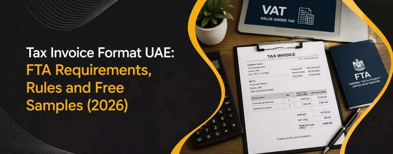 Tax Invoice Format UAE FTA Requirements, Rules and Free Samples (2026)