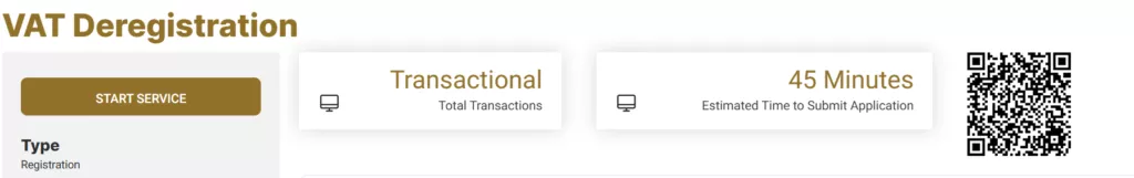 vat degistration portal