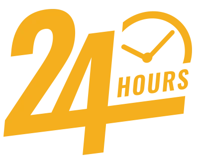 24 hour service logo